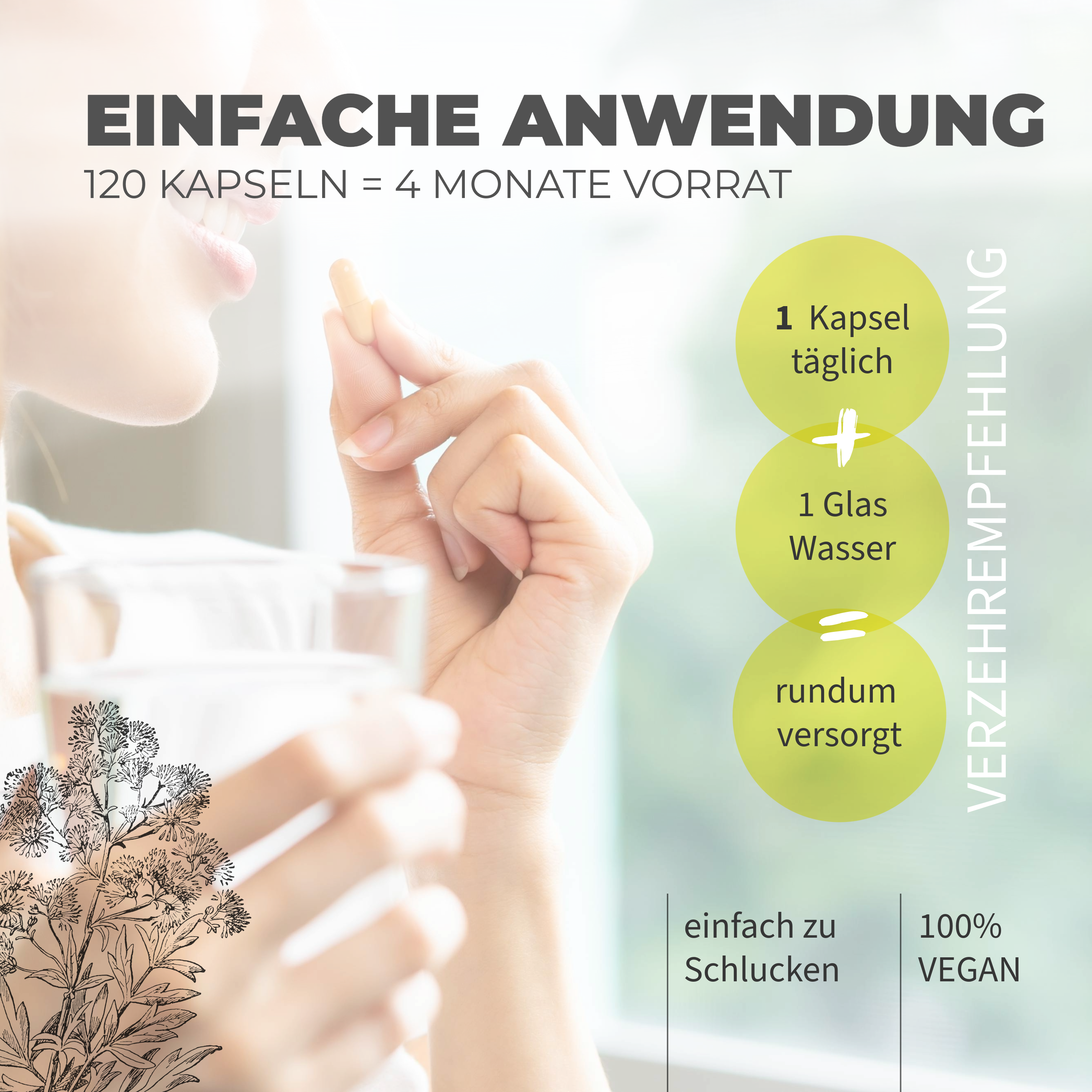 Daily Vegan PLUS Dose – veganes Multivitamin Nahrungsergänzungsmittel - Bild 6