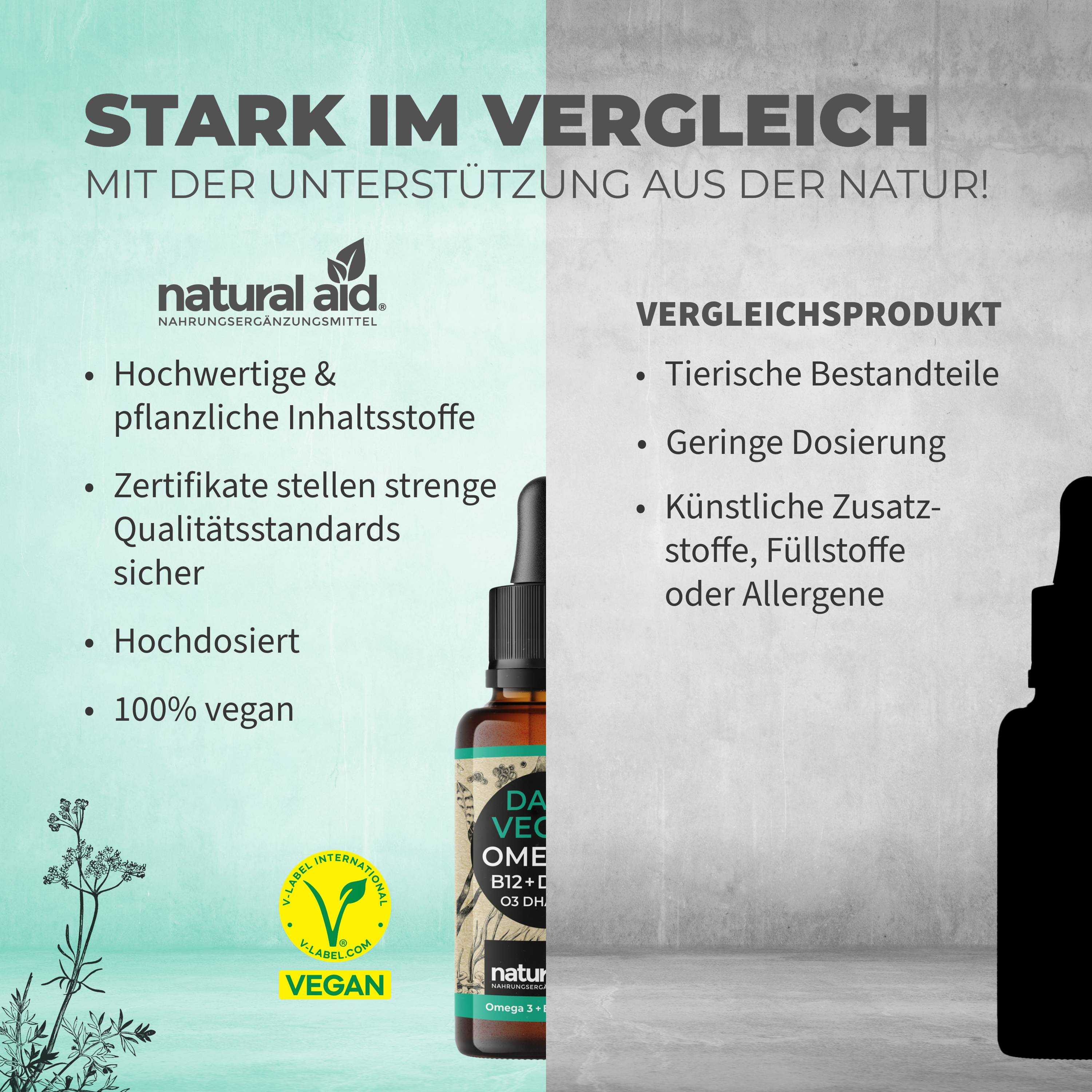 Daily Vegan Omega 3 Kapseln – veganes Algenöl mit DHA und EPA - Bild 7